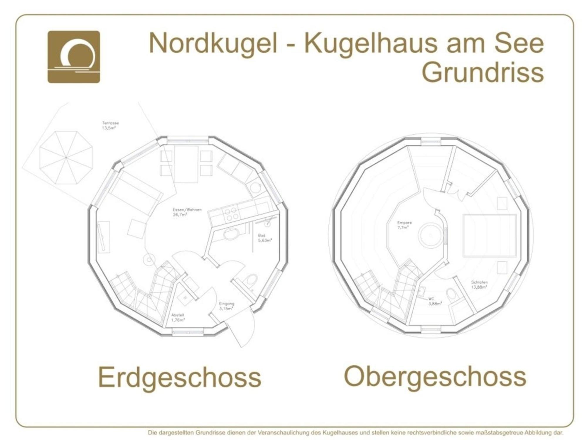 Nordkugel - Kugelhaus Am See Penzlin Exterior photo